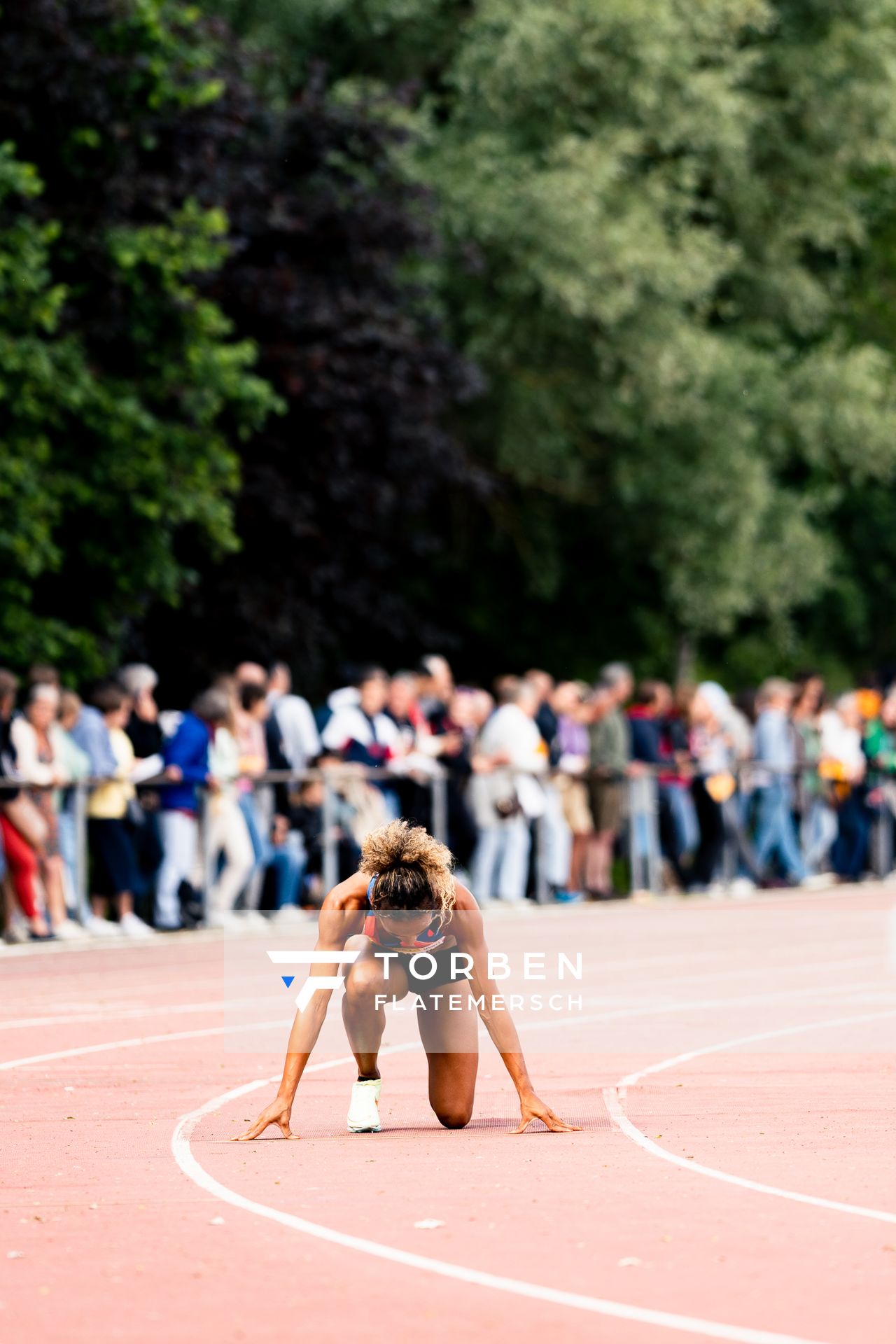 Djamila Boehm (LC Rehlingen) am 28.05.2022 waehrend der World Athletics Continental Tour IFAM Oordegem in Oordegem